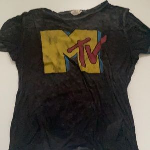 MTV logo tee